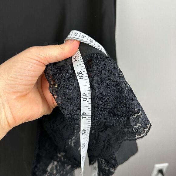 Women’s boho embroidered black chiffon fit flare cocktail plus size 16 dress - Picture 8 of 10